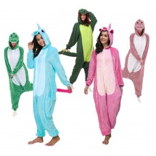 Pigiama tuta unico pezzo con zip forma animale varie taglie